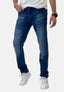 Elara Herren Jeans Slim Fit Hose Denim Stretch