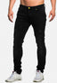 Elara Herren Jeans Destroyed Slim Fit Hose Denim Stretch