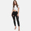 Elara Damen Jeans High Waist Destroyed