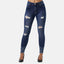 Elara Damen Jeans High Waist Destroyed