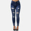 Elara Damen Jeans High Waist Destroyed