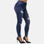 Elara Damen Jeans High Waist Destroyed