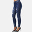 Elara Damen Jeans High Waist Destroyed