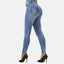Elara Damen Jeans High Waist Destroyed