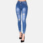Elara Damen Jeans High Waist Destroyed