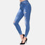 Elara Damen Jeans High Waist Destroyed