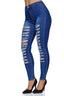 Elara Damen Jeans High Waist Destroyed