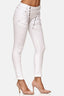 Elara women's baggy jeans boyfriend button placket