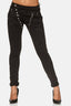 Elara women's baggy jeans boyfriend button placket