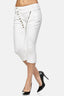 Elara women's 3/4 jeans slim high waist capri trousers