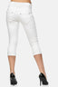 Elara women's 3/4 jeans slim high waist capri trousers