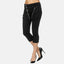 Elara women's 3/4 jeans slim high waist capri trousers