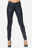 Elara ladies trousers faux leather push up effect
