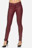 Elara Damen Hose Kunstleder Push Up Effekt