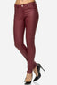 Elara Damen Hose Kunstleder Push Up Effekt