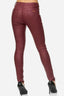 Elara Damen Hose Kunstleder Push Up Effekt
