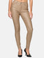 Elara ladies trousers faux leather push up effect