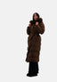 Elara long women's puffer coat