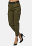 Elara women's cargo pants with belt