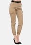 Elara women's cargo pants with belt
