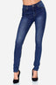 Elara Damen Stretch Hose Skinny Jeans Elastisch
