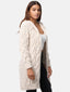 Elara women's cardigan with hood