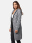 Elara women's cardigan with hood