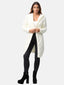 Elara women's cardigan with hood