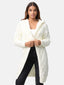 Elara women's cardigan with hood